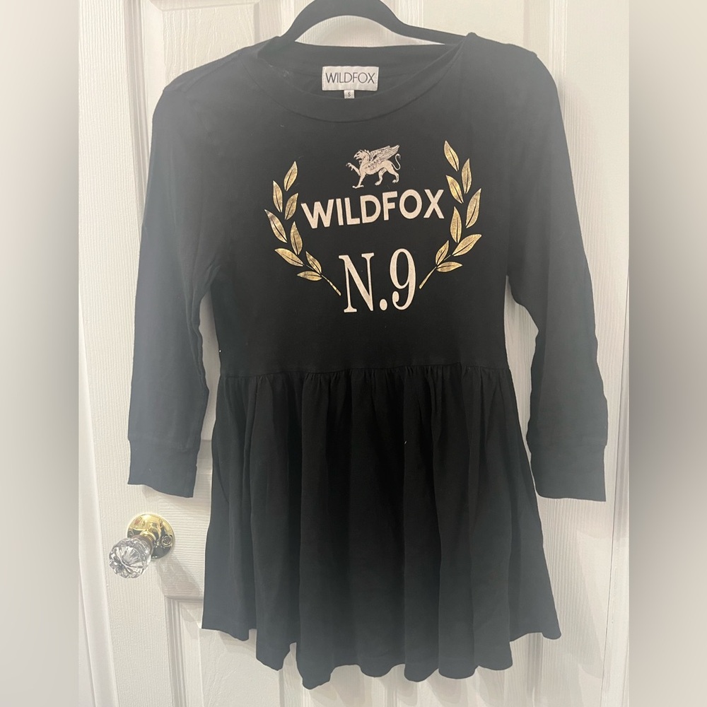 Wildfox Black Long Sleeves dress with Wildfox label in the front